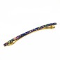 Barrette cheveux fine paillette 8cm - violet