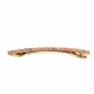 Barrette cheveux fine paillette 8cm - saumon
