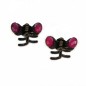 2 petites pinces cheveux crabe avec perles à facette style antique 2.3cm rose foncé 2 petites pinces cheveux crabe avec perles à facette style antique 2.3cm rose foncé