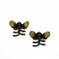 2 petites pinces cheveux crabe avec perles à facette style antique 2.3cm moutarde 2 petites pinces cheveux crabe avec perles à facette style antique 2.3cm moutarde