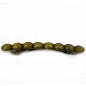 Barrette cheveux avec perles à facette style antique 7cm jaune Barrette cheveux avec perles à facette style antique 7cm jaune