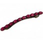 Barrette cheveux longue fine avec perles à facette style antique 9cm rose foncé Barrette cheveux longue fine avec perles à facette style antique 9cm rose foncé