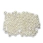 Moitié percé Lot de 100pcs perles nacrées  acryliques 6mm  blanc Moitié percé Lot de 100pcs perles nacrées  acryliques 6mm  blanc