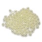 Moitié percé Lot de 100pcs perles nacrées acryliques 6mm ivoire Moitié percé Lot de 100pcs perles nacrées acryliques 6mm ivoire