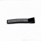 Pince cheveux crocodile plat noire avec strass 6cm