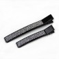 Pince cheveux crocodile plat noire avec strass 6cm