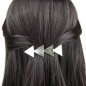 Barrette cheveux fléche argenté 7cm Barrette cheveux fléche argenté 7cm