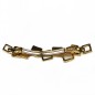 Barrette cheveux forme géométrique en métal doré 9cm Barrette cheveux forme géométrique en métal doré 9cm