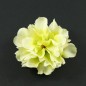 Fleur artificielle sans tige 7.5cm - Jaune/Vert