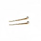 2 pinces guiche fantaisie ou épingle cheveux fine doré avec strass 5cm 2 pinces guiche fantaisie ou épingle cheveux fine doré avec strass 5cm