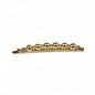 Pince barrette cheveux avec boules en métal doré 6.5cm Pince barrette cheveux avec boules en métal doré 6.5cm
