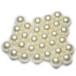 Moitié percé Lot de 30pcs perles nacrées acryliques 12mm ivoire Moitié percé Lot de 30pcs perles nacrées acryliques 12mm ivoire