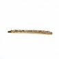 Pince cheveux, barrette cheveux fantaisie en métal doré 6.5cm Pince cheveux, barrette cheveux fantaisie en métal doré 6.5cm