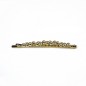 Pince cheveux lisette fine motif torsadé et perles rondes 6.5cm doré Pince cheveux lisette fine motif torsadé et perles rondes 6.5cm doré