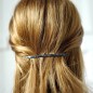 Barrette cheveux fine paillette 8cm - rose Barrette cheveux fine paillette 8cm - rose