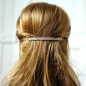 Barrette cheveux paillette longue 10cm - multicolore foncé