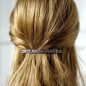 Barrette cheveux paillette longue 10cm - violet bleu Barrette cheveux paillette longue 10cm - violet bleu