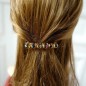 Barrette cheveux perle facette 7.5cm - rouge Barrette cheveux perle facette 7.5cm - rouge