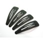 Lot de 12 pinces cheveux clic clac noires mat 6.8cm Lot de 12 pinces cheveux clic clac noires mat 6.8cm