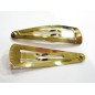 Lot 6 pinces cheveux clic clac dorées 5cm