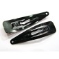 Lot de 6 pinces cheveux clic clac 5cm Made in France noires 5cm Lot de 6 pinces cheveux clic clac 5cm Made in France noires 5cm