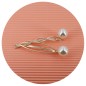Lot de 2 pinces cheveux fantaisie en perles 7cm