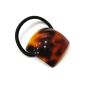 Elastique fait main motif carré arrondi demi blond marron, accessoire cheveux Elastique fait main motif carré arrondi demi blond marron, accessoire cheveux