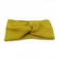 Bandeau turban cheveux large très doux - jaune moutarde Bandeau turban cheveux large très doux - jaune moutarde