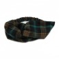Bandeau cheveux croisé en tissu tartan écossais multi vert Bandeau cheveux croisé en tissu tartan écossais multi vert