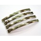 Lot de 4 barrettes cheveux Fildors argenté Made in France 5.8cm Lot de 4 barrettes cheveux Fildors argenté Made in France 5.8cm