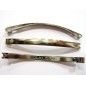 Lot de 4 barrettes cheveux Fildors argenté Made in France 5.8cm Lot de 4 barrettes cheveux Fildors argenté Made in France 5.8cm