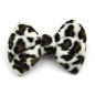 Barrette noeud imitation fourrure 8cm - leopard Barrette noeud imitation fourrure 8cm - leopard