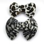 Barrette noeud imitation fourrure 8cm - leopard Barrette noeud imitation fourrure 8cm - leopard