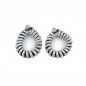 2 élastiques cheveux spirale torsadé lurex - argenté
