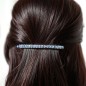 Barrette cheveux perle cristal 8.5cm - bleu Barrette cheveux perle cristal 8.5cm - bleu