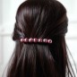 Barrette cheveux perle 8.5cm - rose Barrette cheveux perle 8.5cm - rose