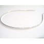 Lot de 5 serre tête métal argenté 4mm