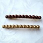 Barrette cheveux perles 8.5cm - doré mat Barrette cheveux perles 8.5cm - doré mat