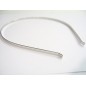Lot de 5 serre tête métal argenté 4mm