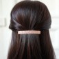 Barrette cheveux paillette 8.5cm - saumon