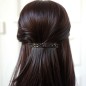 Barrette cheveux paillette 8.5cm - multicolore foncé Barrette cheveux paillette 8.5cm - multicolore foncé