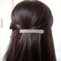 Barrette cheveux paillette 8.5cm - gris vert Barrette cheveux paillette 8.5cm - gris vert
