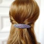Barrette cheveux ovale paillettes - violet Barrette cheveux ovale paillettes - violet