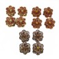 Pinces cheveux fleur paillette vernis, 4pcs - cuivre Pinces cheveux fleur paillette vernis, 4pcs - cuivre