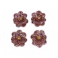 Pinces cheveux fleur paillette vernis, 4pcs - cuivre Pinces cheveux fleur paillette vernis, 4pcs - cuivre