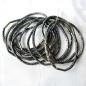 Lot de 12 élastiques cheveux lurex - gris