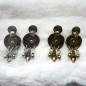 Boucle d'oreille pendante clip - doré