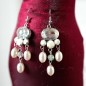 Boucle d'oreille pendante perle vintage - blanc Boucle d'oreille pendante perle vintage - blanc