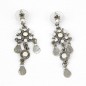 Boucle d'oreille pendante vintage - argent