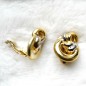 Boucle d'oreille clip vintage - doré argent Boucle d'oreille clip vintage - doré argent